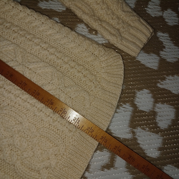 Ralph Ralph Lauren Hand Knit Cozy Cable Knit Turtleneck Sweater - Cream - Picture 10 of 14